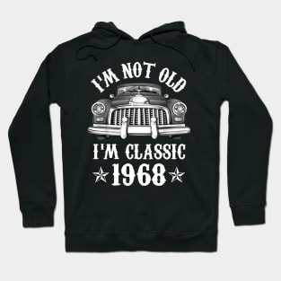 54 Year Old Vintage 1968 Classic Car 54th Birthday Gifts Hoodie